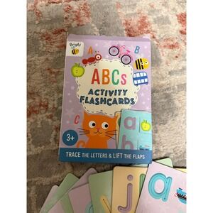 Bright ABCs Activity Flashcards Trace Letters Lift Flaps Early Learning